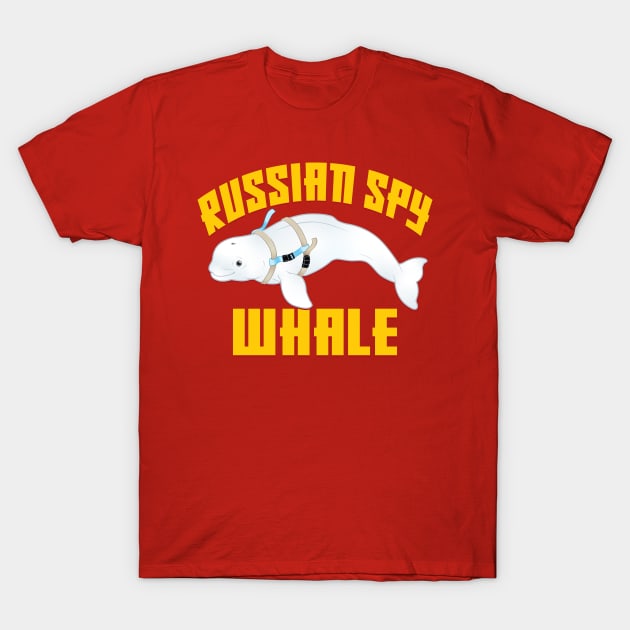 Russian Spy Whale T-Shirt by julieviens